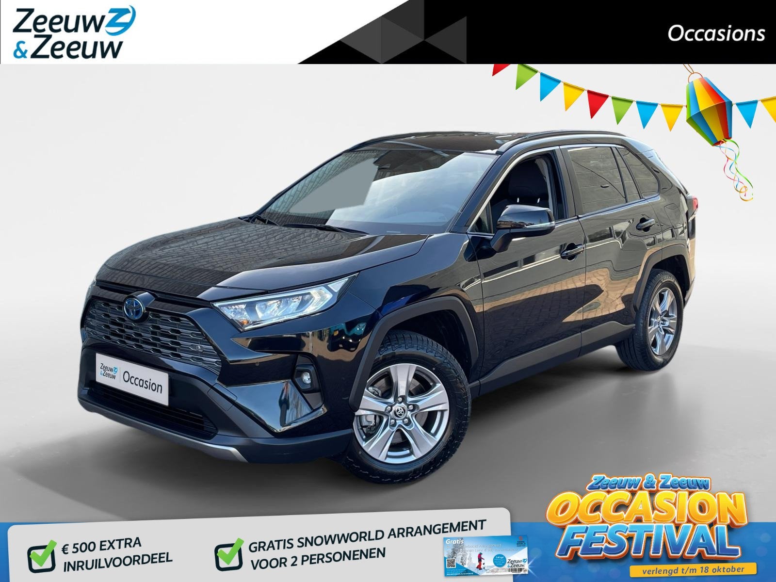 Toyota RAV4 2.5 Hybrid Business *Automaat*Navi via Carplay*C, Dealer onderhouden, Stof, Gebruikt, Euro 6