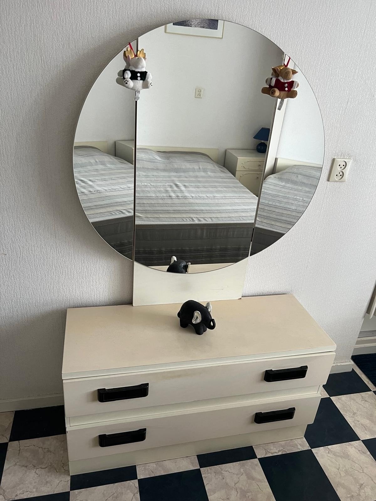 Kaptafel met spiegel en lades, Ophalen