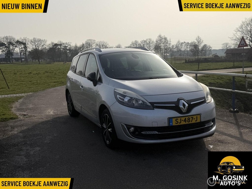 Renault Grand Scenic Bose 7p.Trekhaak airco apk nieuw 2027, Auto's, Renault, Voorwielaandrijving, Euro 5, Gebruikt, 4 cilinders