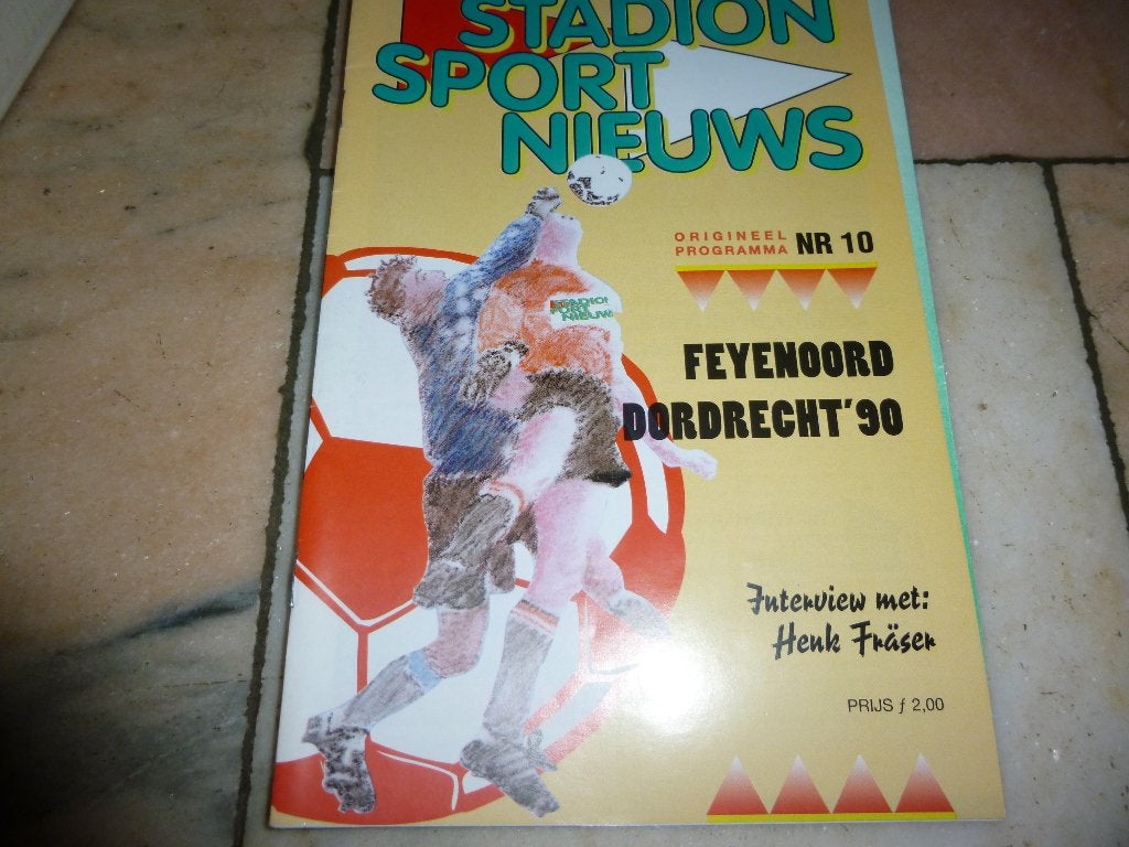 programm boekjes Feyenoord-Dordrecht 90, Verzamelen, Sportartikelen en Voetbal, Verzenden, Zo goed als nieuw, Feyenoord, Overige typen