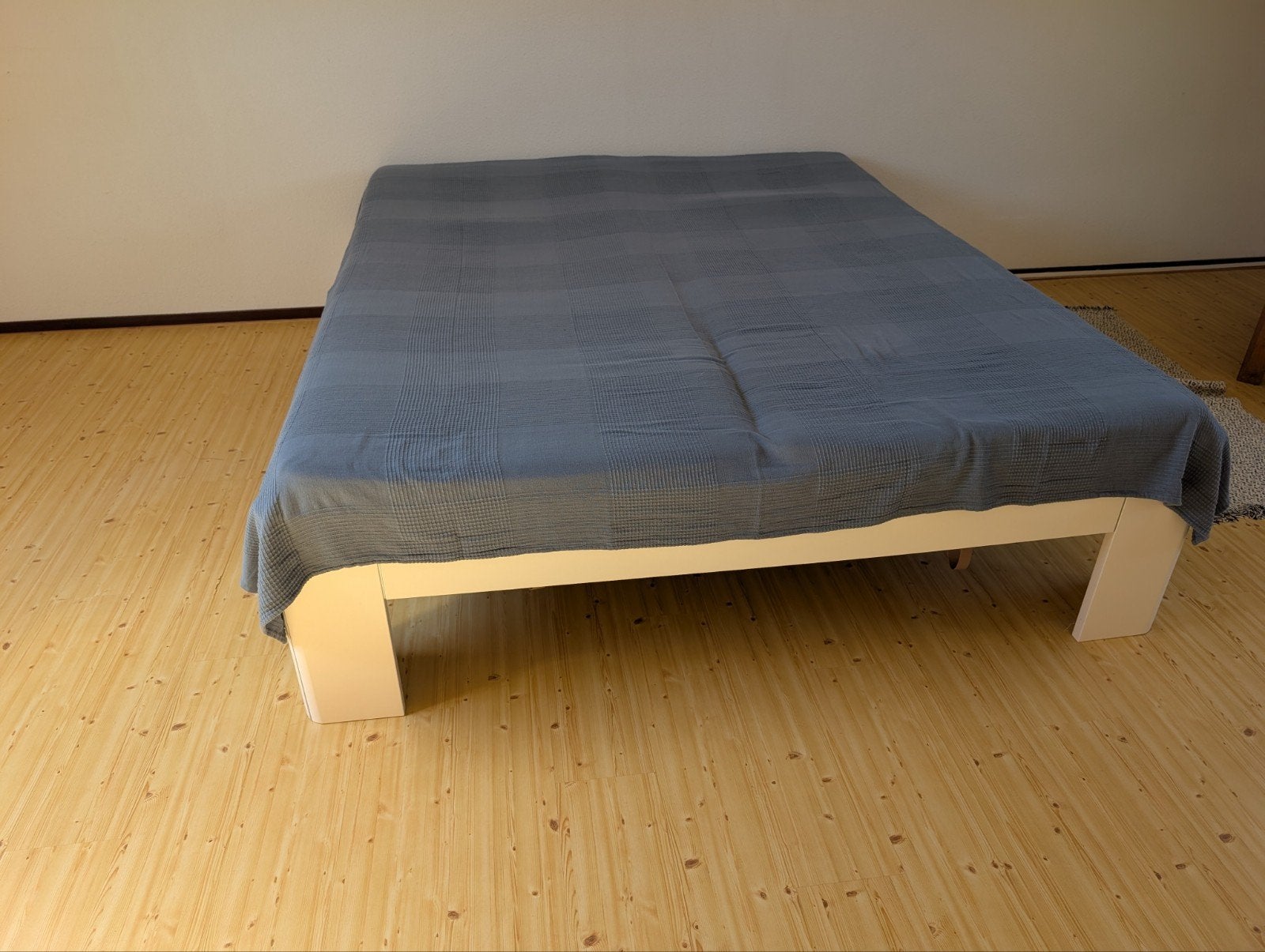 Tweepersoonsbed, 2x matrassen 90x220, Huis en Inrichting, Ophalen, Gebruikt, Wit, Tweepersoons