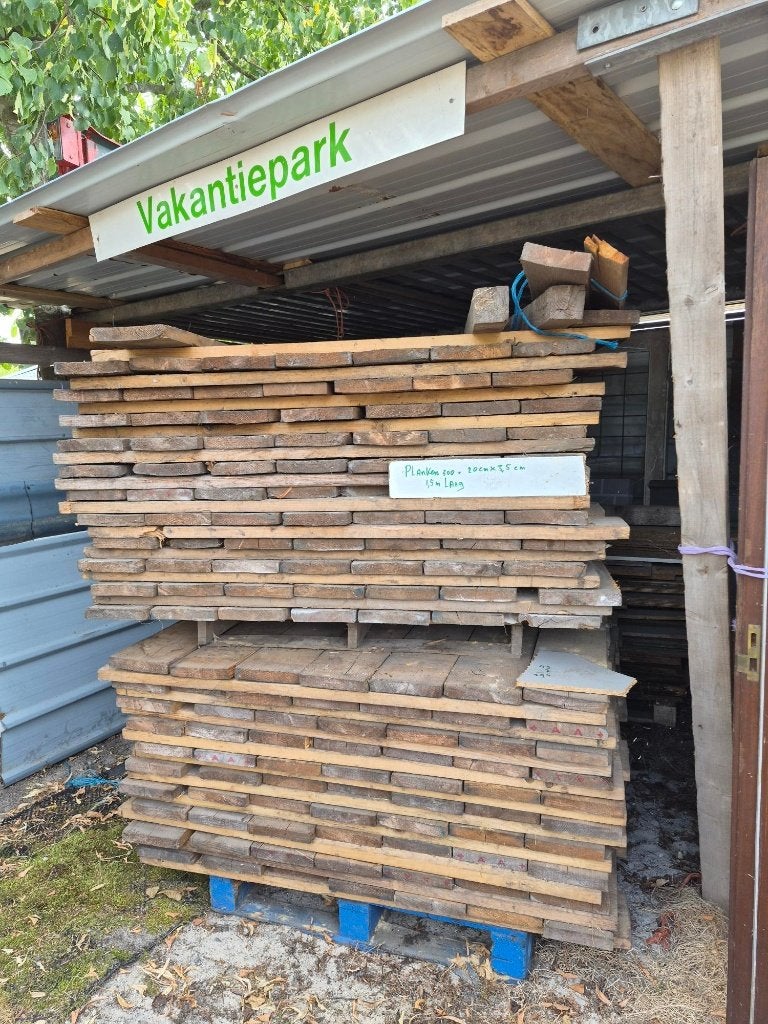 Houten planken, Doe-het-zelf en Verbouw, Hout en Planken, Ophalen, Gebruikt, 25 tot 50 mm, Plank