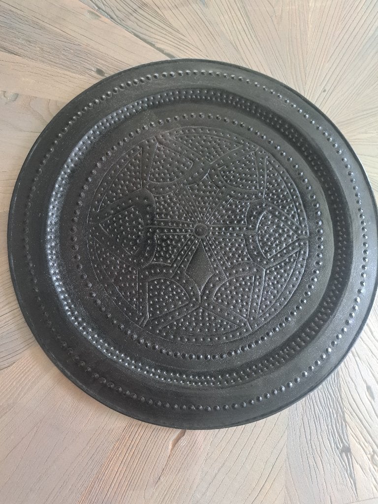 Groot rond dienblad  van Riverdale, Huis en Inrichting, Ophalen of Verzenden, Zo goed als nieuw, Rond, Metaal