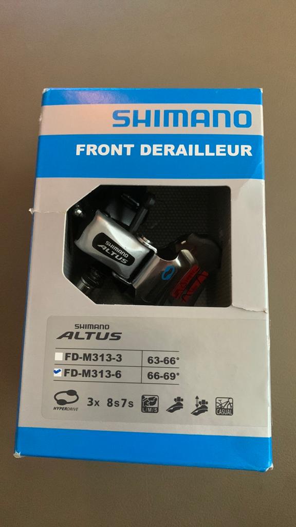 Shimano Altus - Front Derailleur, Ophalen, Nieuw, Derailleur of Ketting