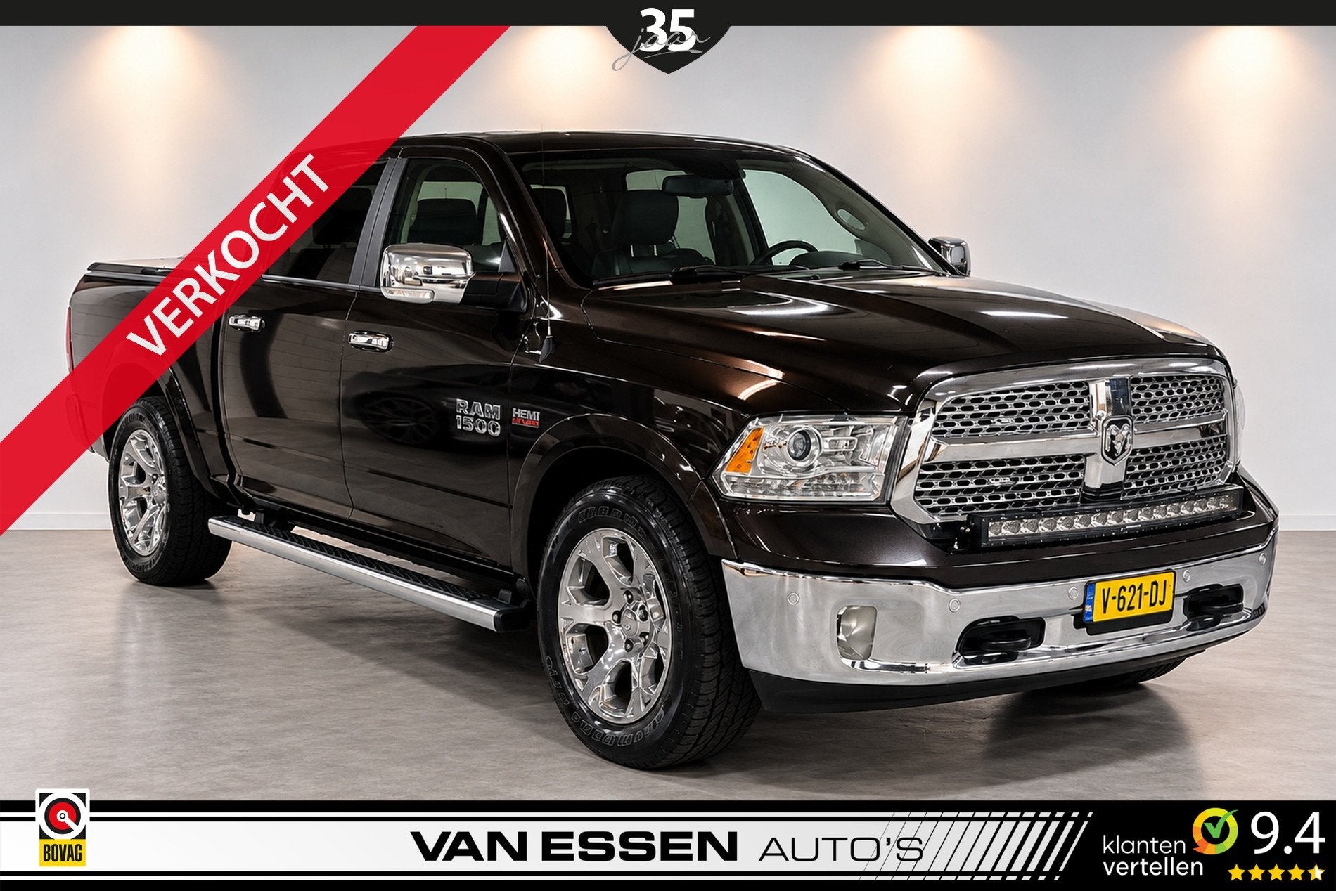 Dodge Ram 1500 5.7 V8 Quad Cab 6'4 LARAMIE| LPG | PANO | LED, Auto's, Automaat, Achterwielaandrijving, Gebruikt, 5654 cc