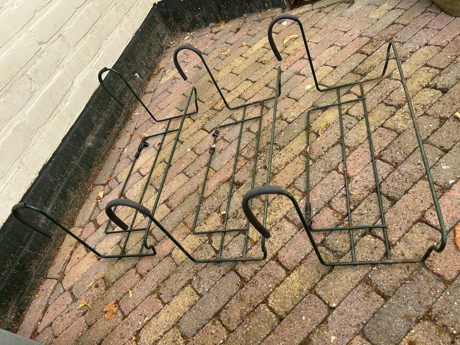 Set van 2 plantenbak houders voor aan de muur/hek, Tuin en Terras, Bloembakken en Plantenbakken, Ophalen, Gebruikt