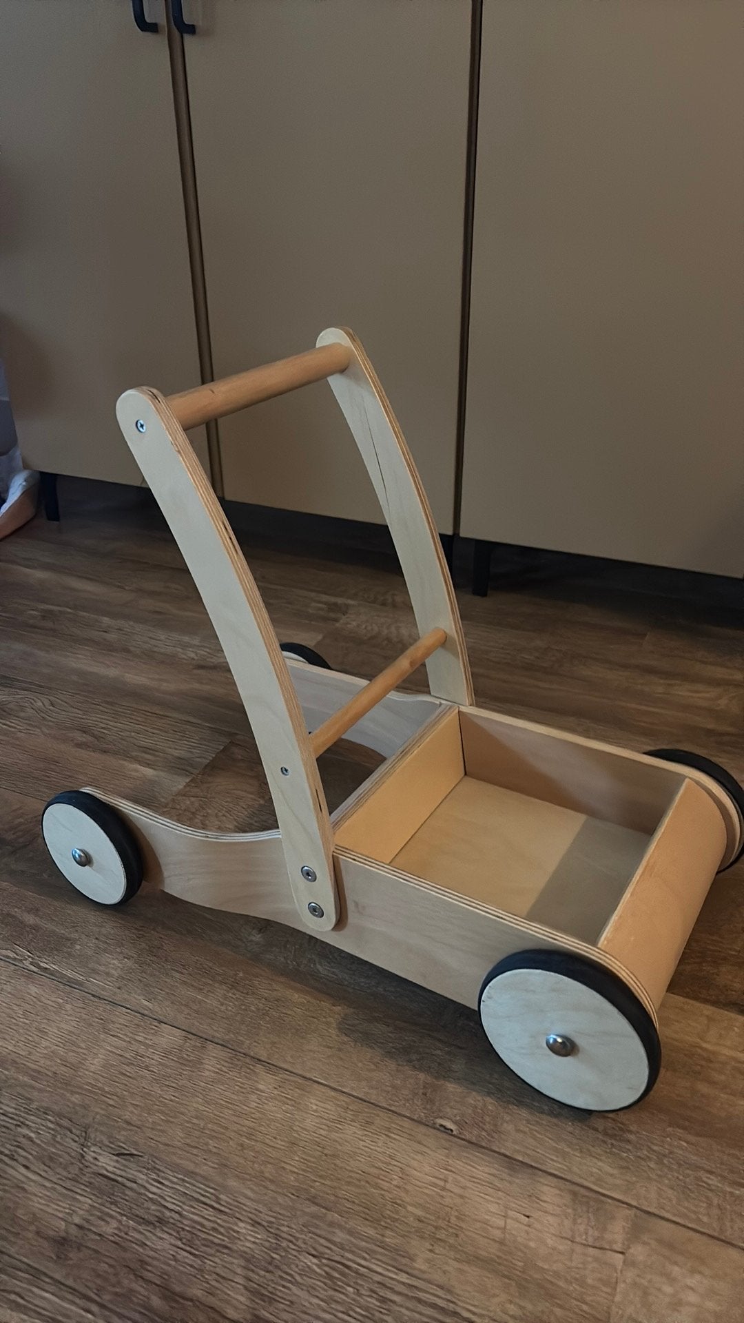 Loopkarretje hout, Ophalen, Zo goed als nieuw, Loopfiets