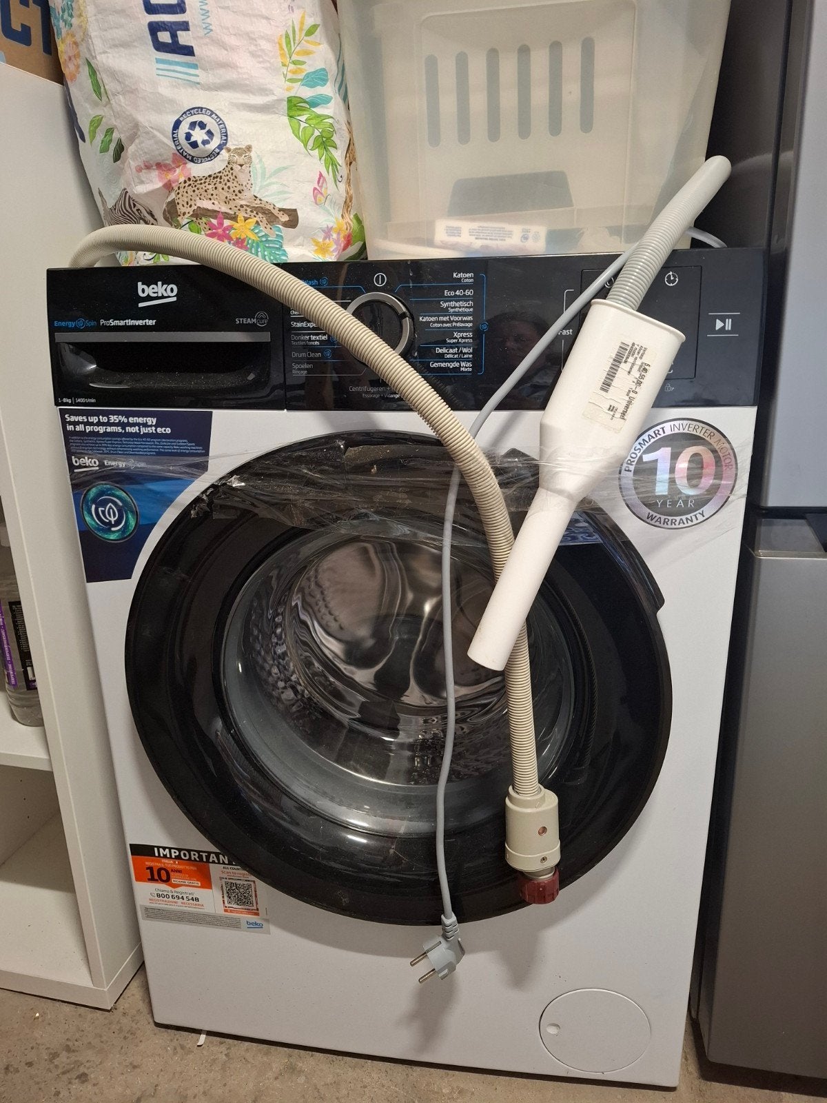Beko Wasmachine met Garantie - Zo goed als nieuw, Witgoed en Apparatuur, Wasmachines, Ophalen, Energieklasse A of zuiniger, Zo goed als nieuw