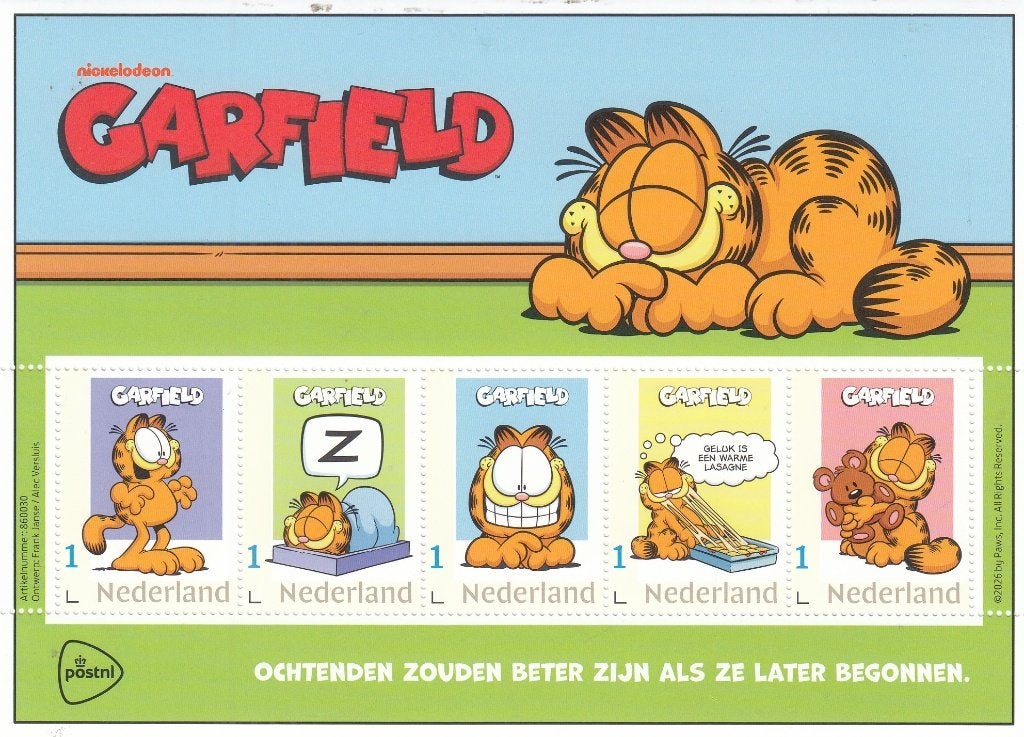 Nederland- 2025.61-  Garfield- Vel- P, Verzenden, Na 1940, Postfris