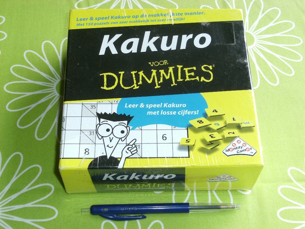Nieuw in seal: Kakuro voor Dummies - Leer en speel Kakuro!, Een of twee spelers, Ophalen of Verzenden, Nieuw