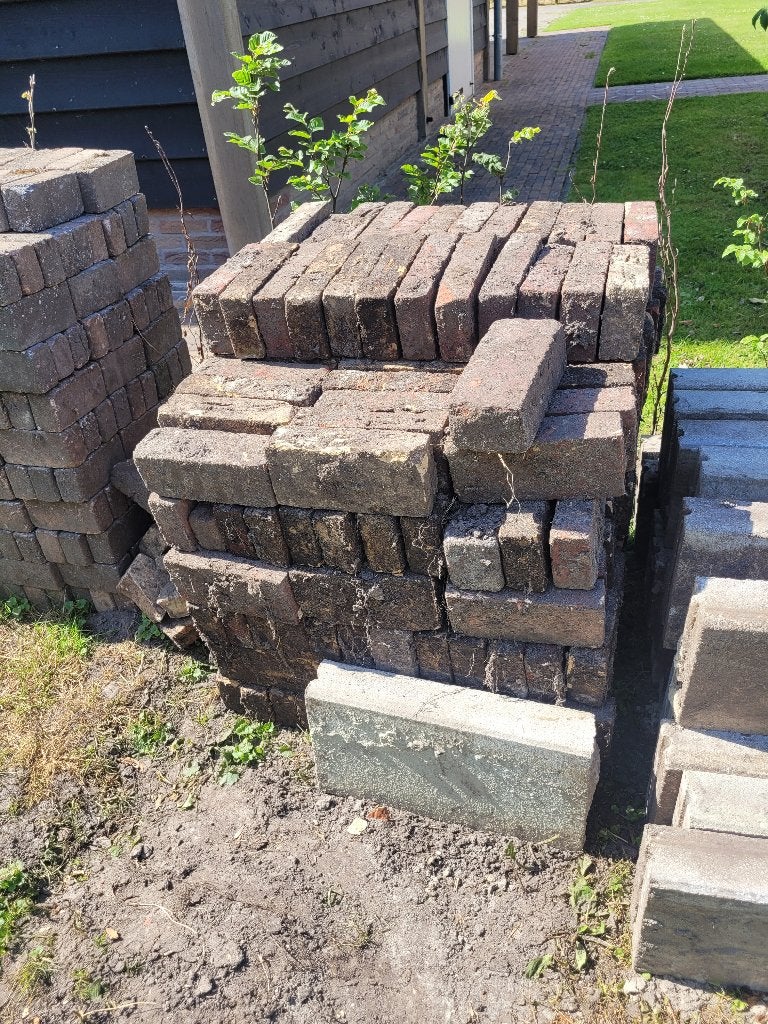 metselstenen gratis!, Doe-het-zelf en Verbouw, Metselstenen, Ophalen, Gebruikt, Bakstenen