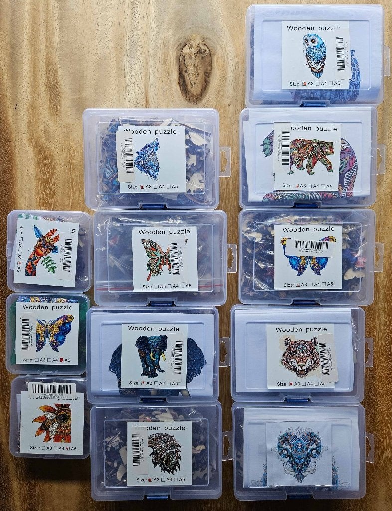 Houten Legpuzzels, Ophalen of Verzenden, Minder dan 500 stukjes, Zo goed als nieuw, Legpuzzel