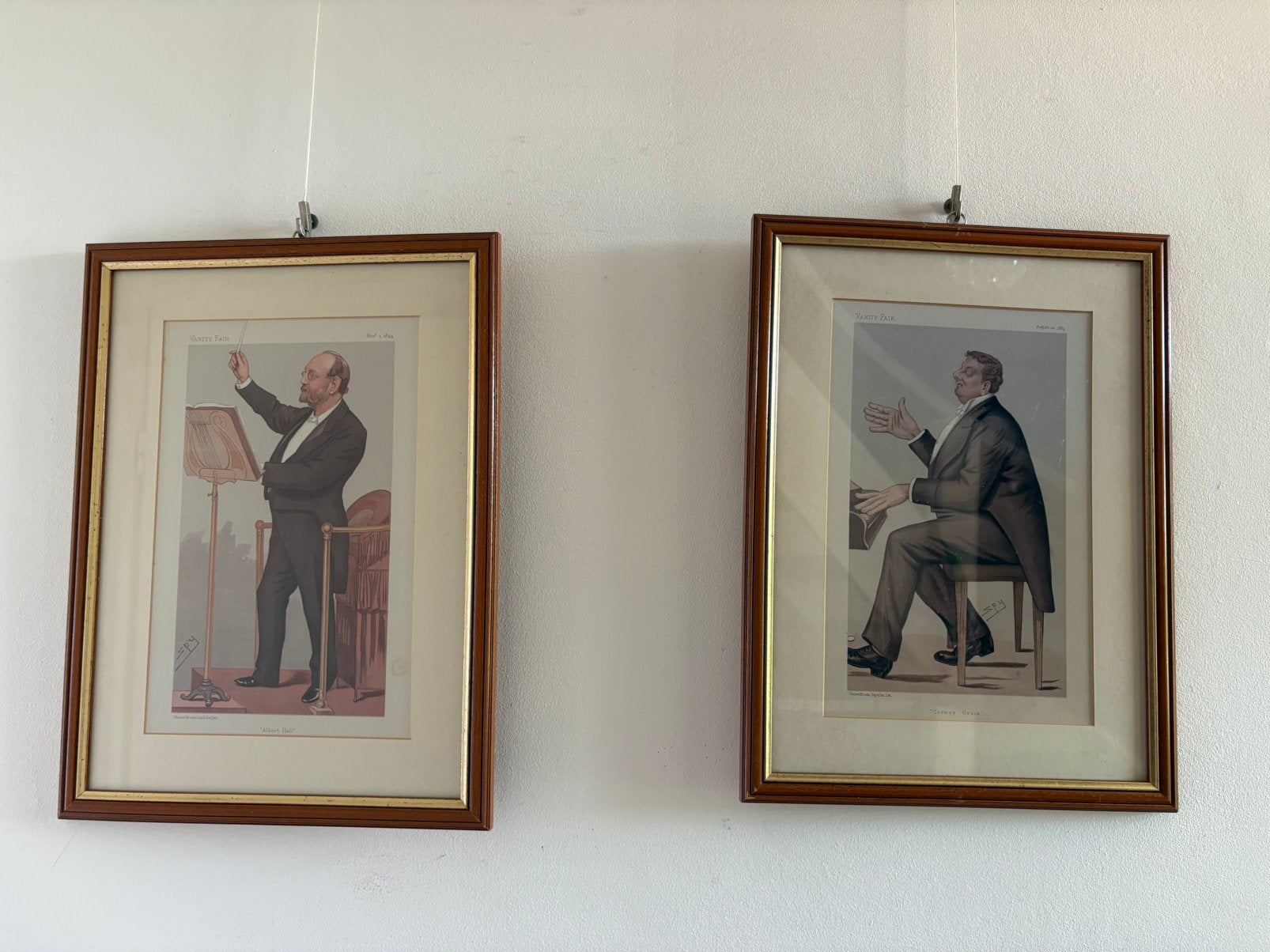 Set van vier originele Vanity Fair karikaturen., Ophalen of Verzenden