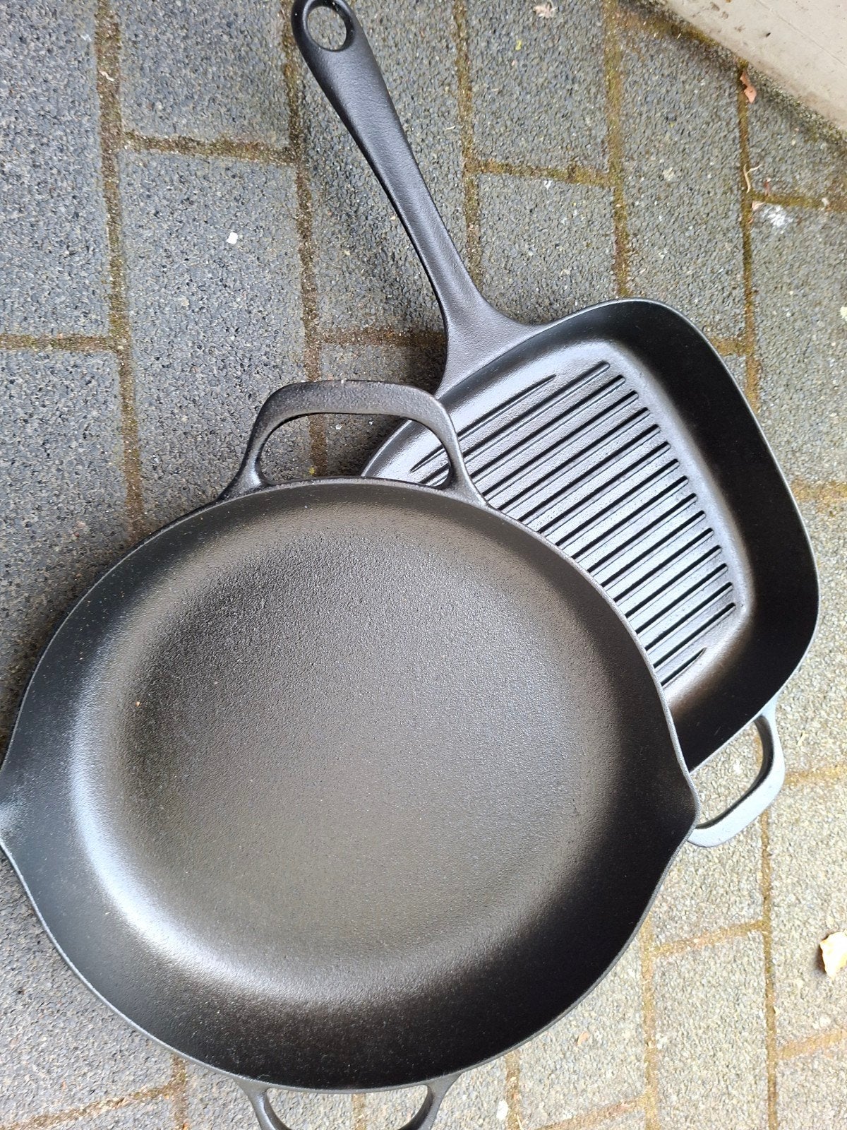 Gietijzeren pannen van IKEA - Koekenpan en grillpan, Ophalen, Koekenpan, Gebruikt, Gietijzer
