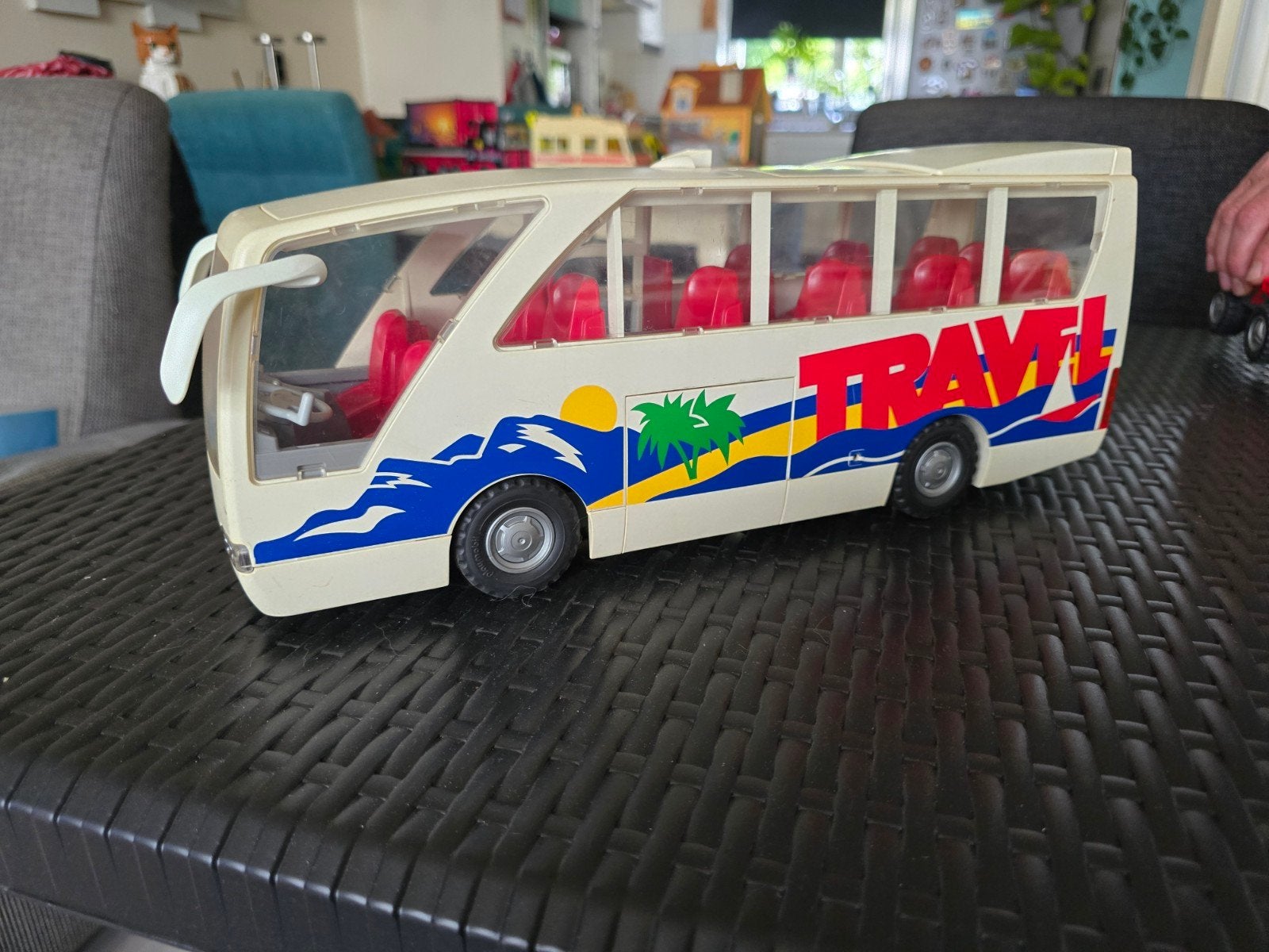 Playmobil bus met poppetjes, Ophalen