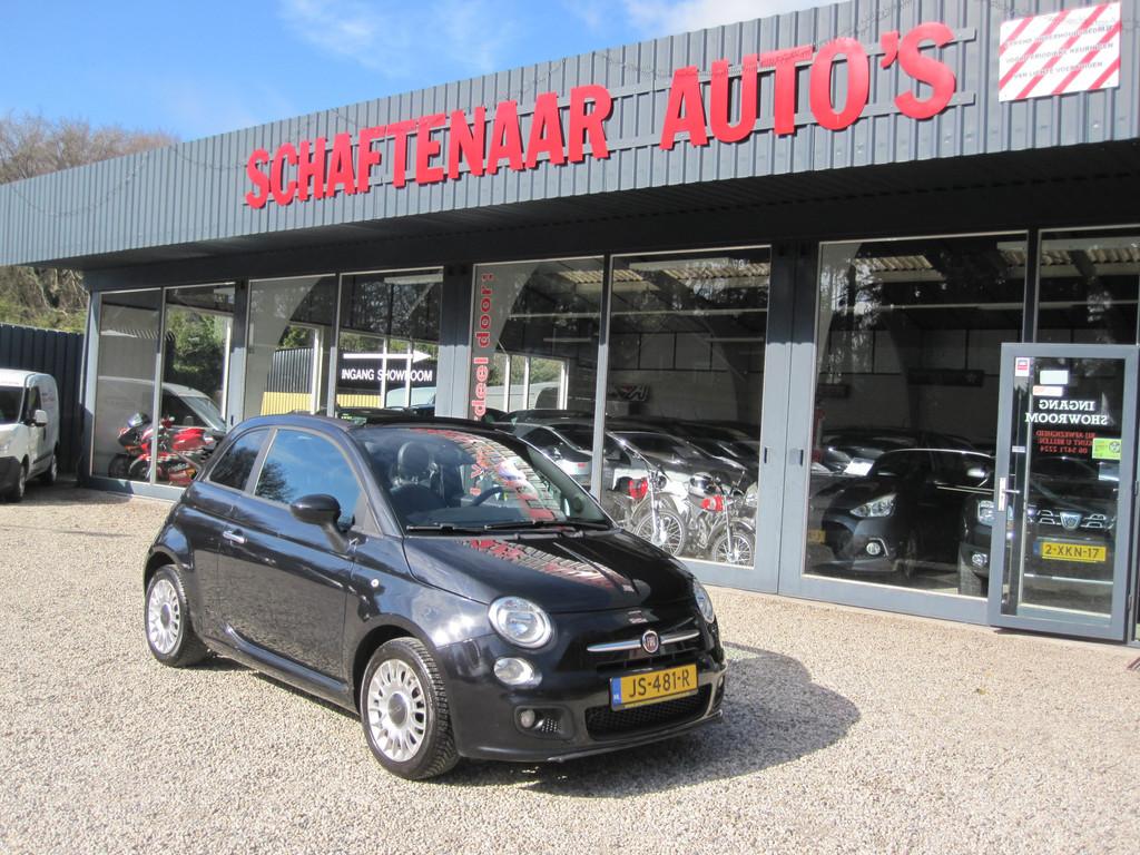 Fiat 500C 0.9 TwinAir Pop cabrio apk 26-03-2027 (bj 2012), Euro 5, 86 pk, Gebruikt, Zwart