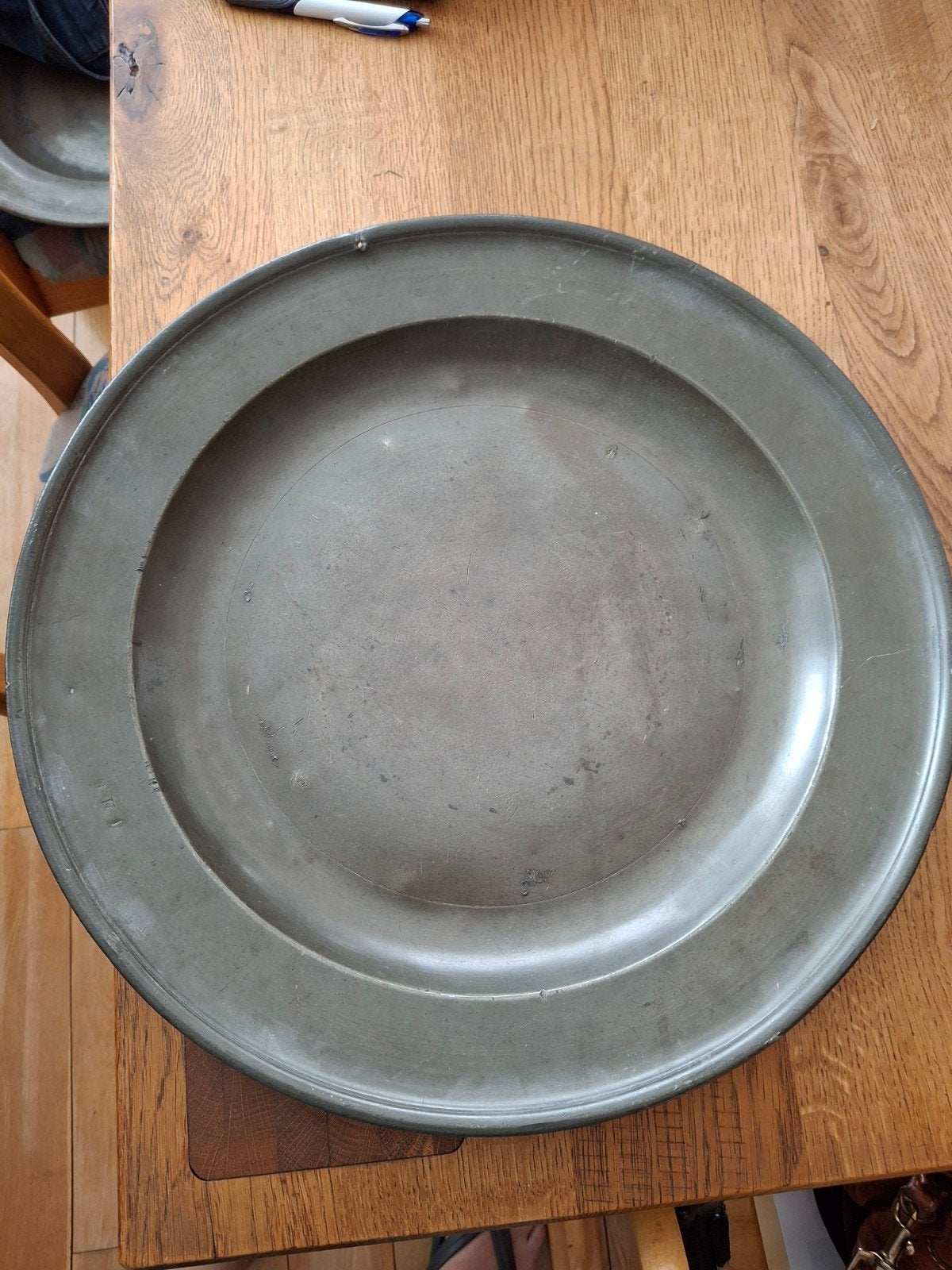 Tinnen bord 18e eeuws, Ophalen of Verzenden