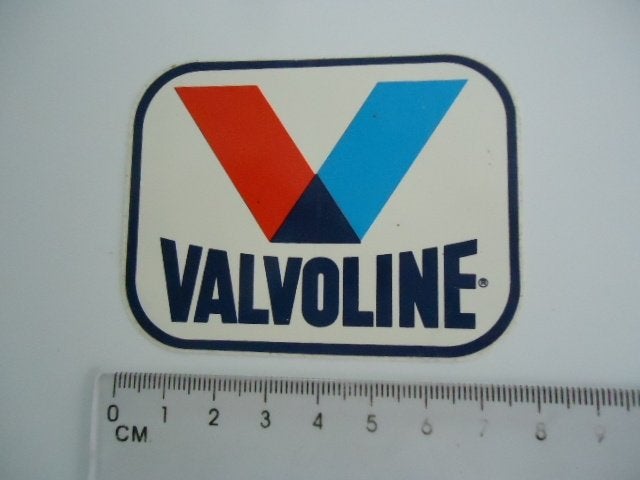 sticker oud Valvoline auto motor scooter oil race retro, Verzenden, Zo goed als nieuw, Bedrijf of Vereniging