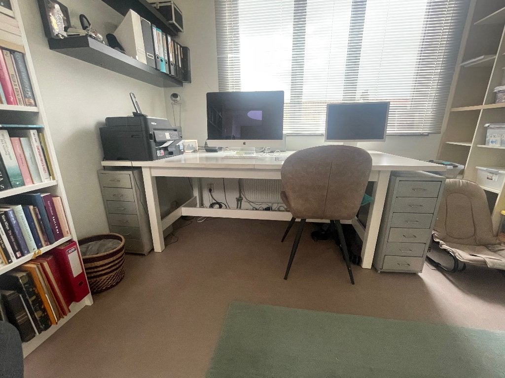 Tafel Uitschuifbaar, Ophalen, Gebruikt, 200 cm of meer, Strak.