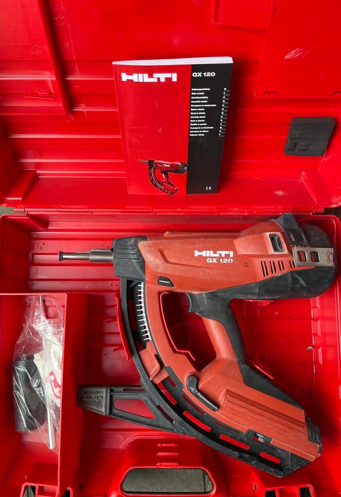 Hilti GX-120 gasnagelpistool, Ophalen of Verzenden, Gebruikt
