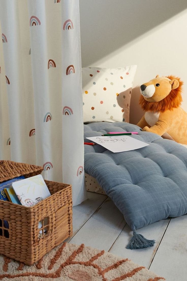 H&M Home vloerkussen / grondmatras 120x60 cm | Nieuw, H&M Home, Kleed of Kussen, Ophalen of Verzenden, Blauw