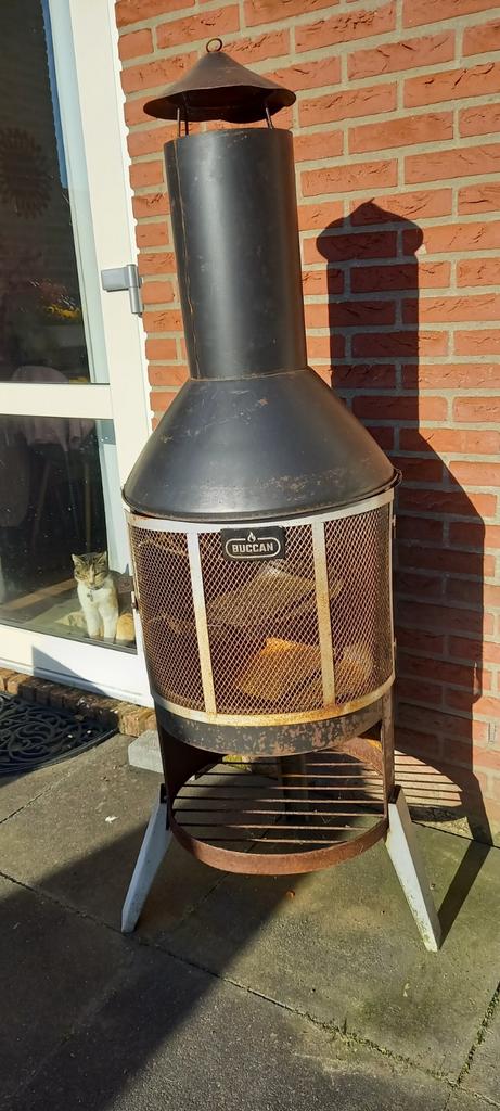 Haard,bbq,zwart merk Buccan!, Ophalen, Gebruikt