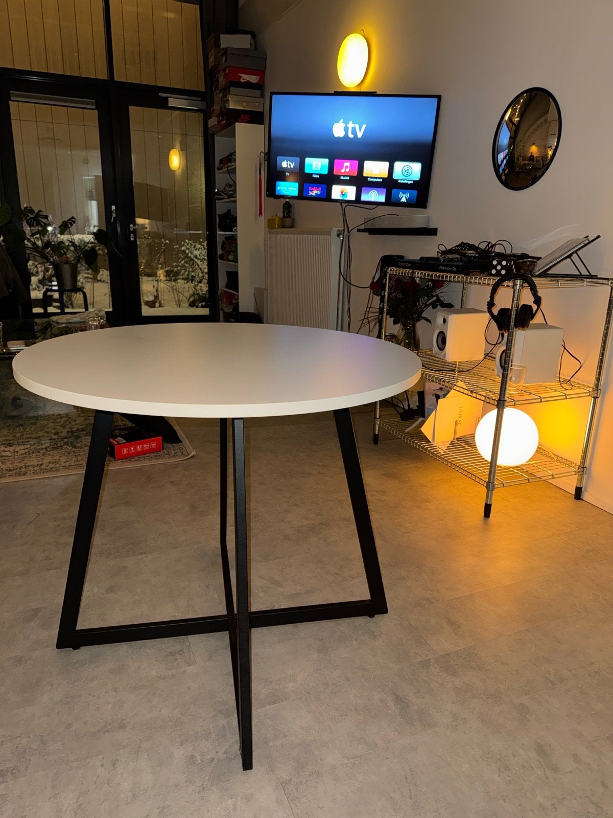 Ronde eettafel - diameter 100 cm, Ophalen, Overige materialen, Gebruikt, 100 tot 150 cm