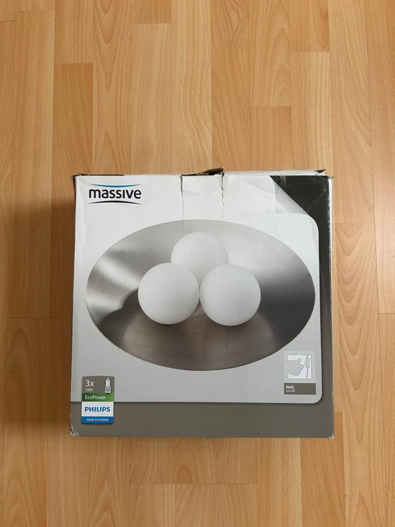 Philips tafellamp met 3 bollen met dimmer, Ophalen of Verzenden, Zo goed als nieuw, Metaal