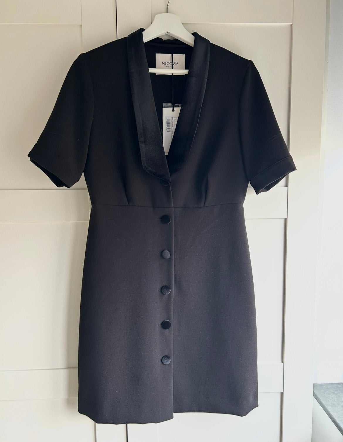 Zwart coctail jurkje Nicowa maat 38 met prijskaartje, Kleding | Dames, Maat 38/40 (M), Zwart, Nieuw, Ophalen of Verzenden