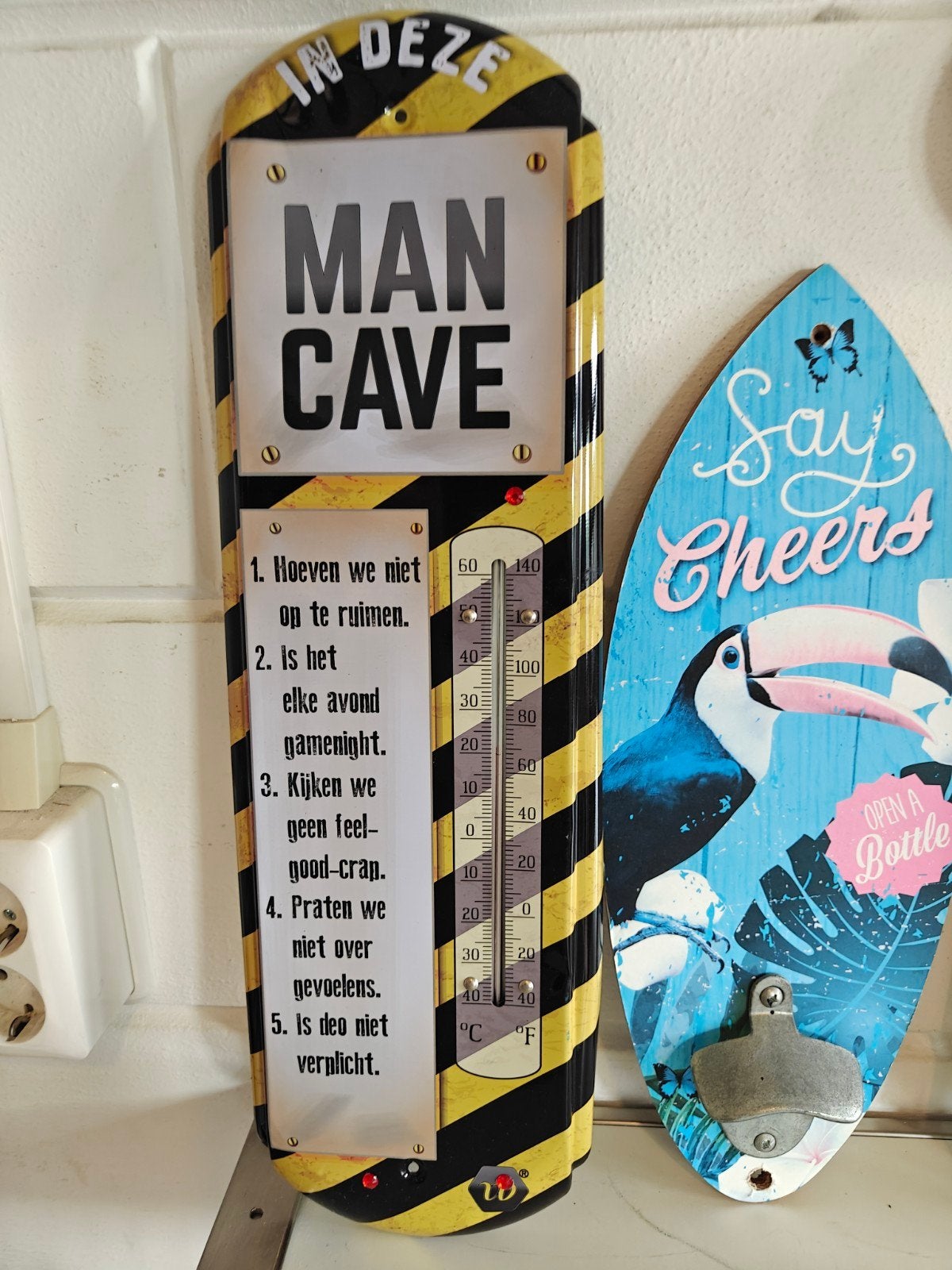 5 Mancave Items bij elkaar nu 30 euro, Reclamebord, Ophalen of Verzenden, Zo goed als nieuw, X