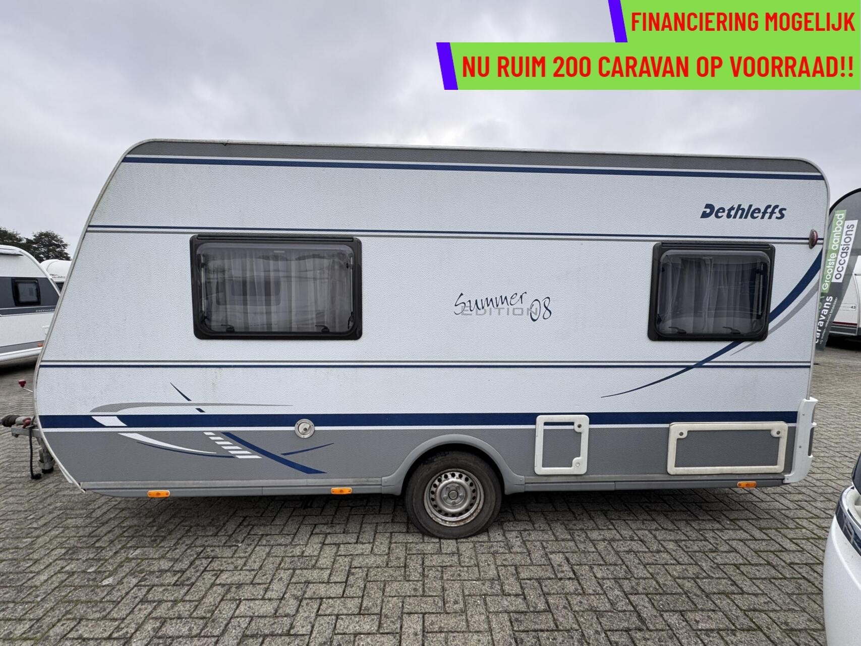 Dethleffs EF 3 SUMMER ED. '08, ENKELE BEDDEN, TOILET/DOUCHE, Serviceluik, Tot en met 2, Bedrijf, 750 - 1000 kg