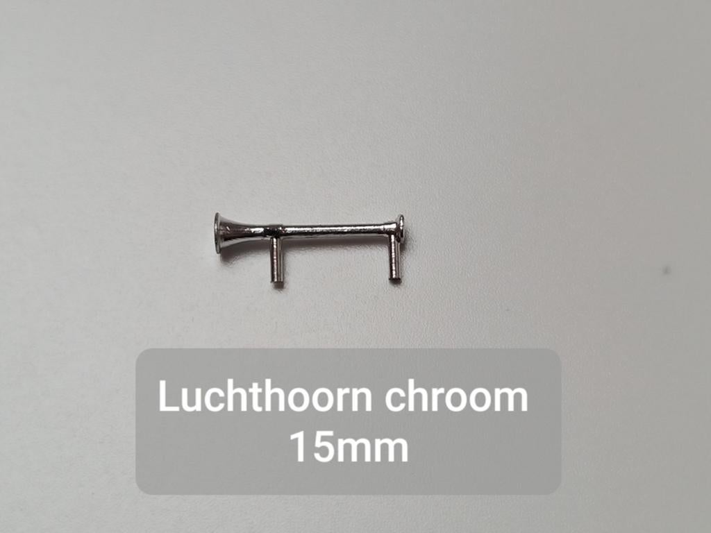 Luchthoorn chroom 15mm, Hobby en Vrije tijd, Modelauto's | 1:50, Ophalen of Verzenden, Nieuw, Bus of Vrachtwagen, Tekno