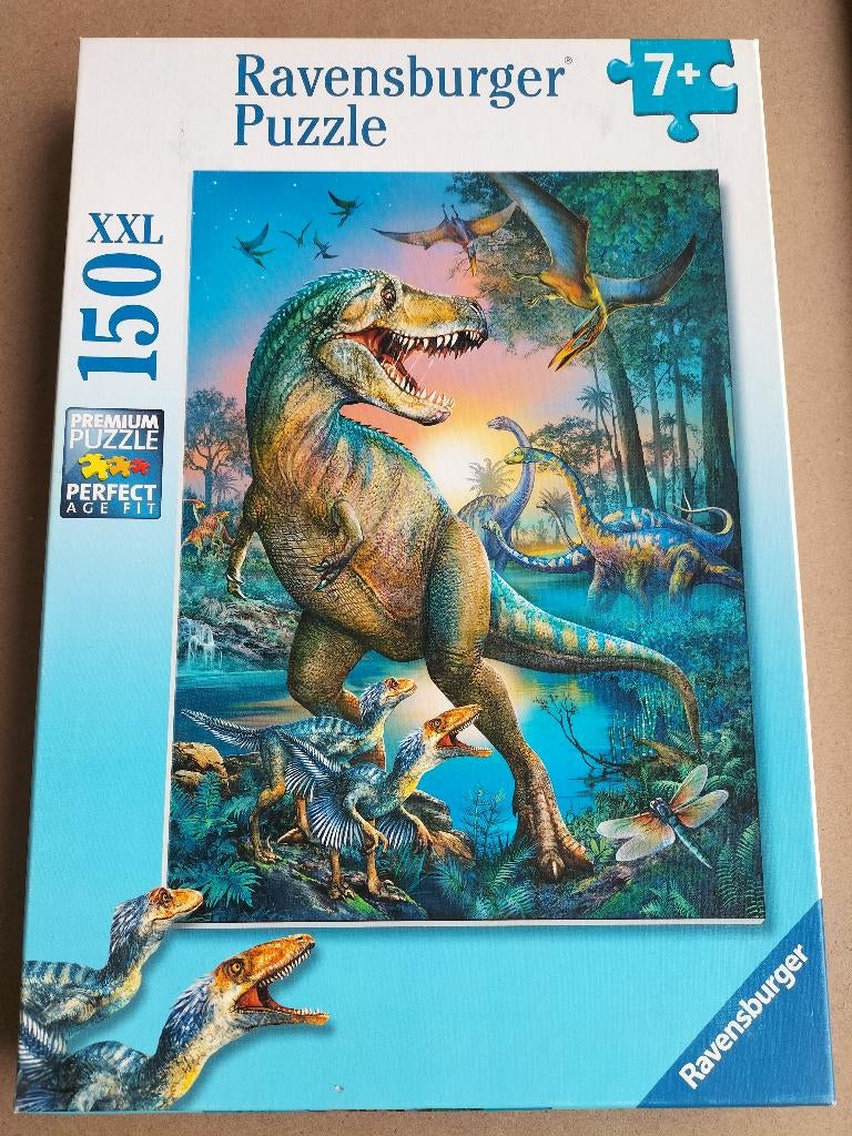 Puzzel T-rex / Prehistorische reus ( 150 XXL stukken, 7+ ), Ophalen of Verzenden, Meer dan 50 stukjes, Zo goed als nieuw, 6 jaar of ouder