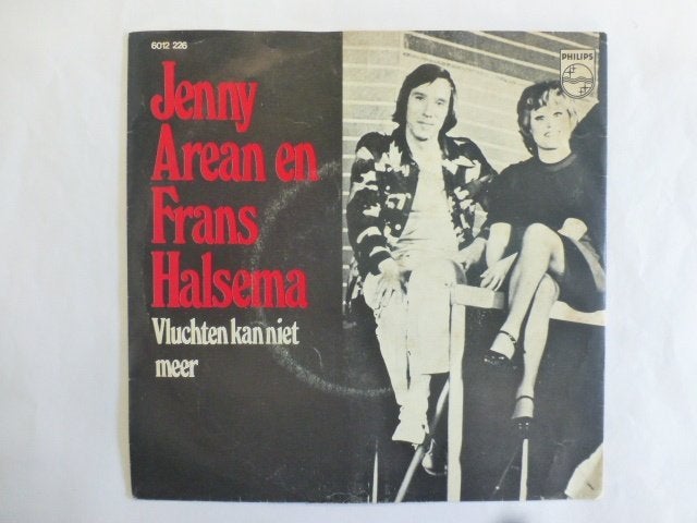 Jenny Arean & Frans Halsema. Vluchten kan niet meer. /Conny, Gebruikt, 7 inch, Single, Ophalen of Verzenden