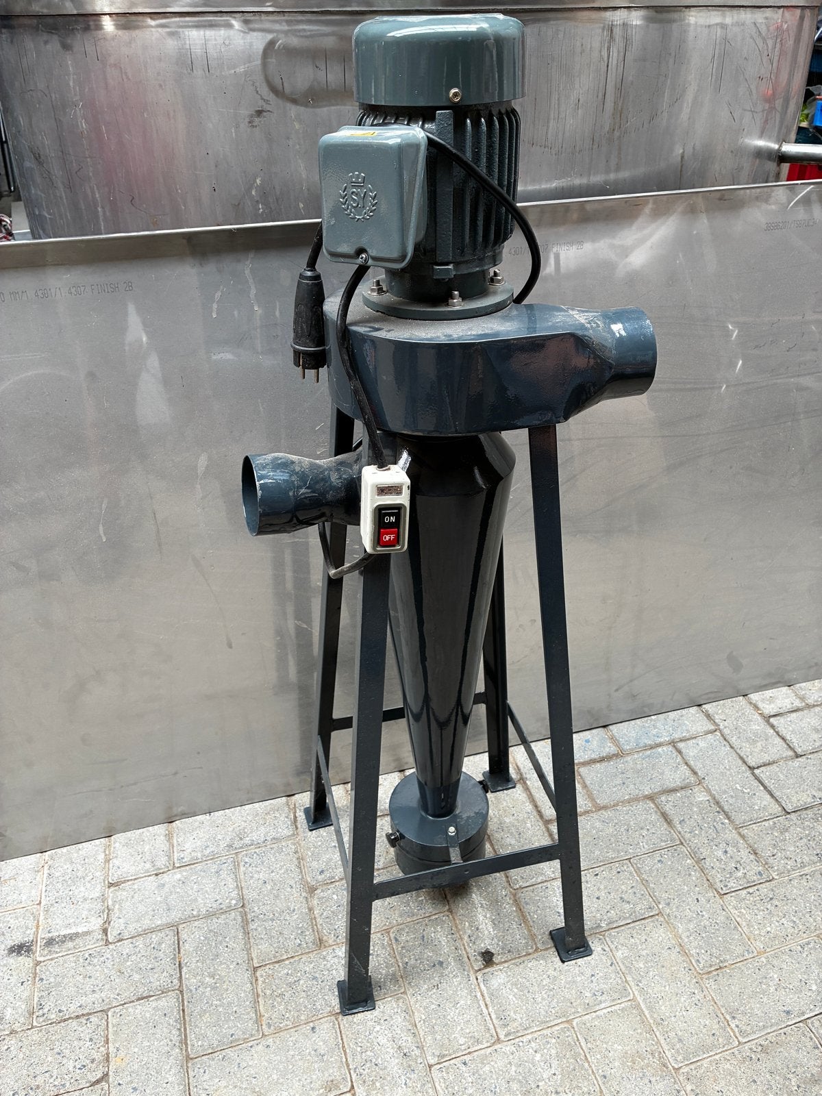 Compacte Cycloon afzuiger met Motor - 1.3m Hoogte, Ophalen