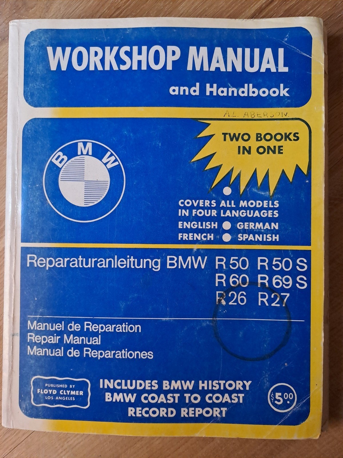 BMW R26 R27 R50 R50S R60 R69S Werkplaatshandboek, Motoren, Ophalen