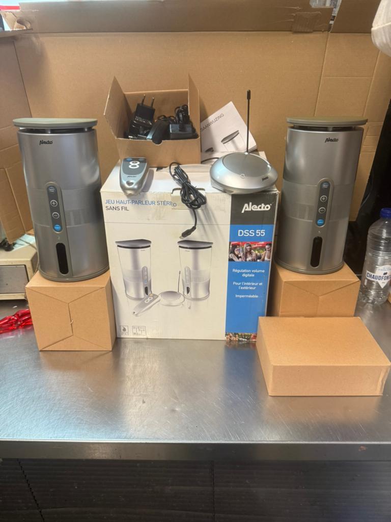 Alecto DSS 55 Draadloze Stereo Speakerset, Audio, Tv en Foto, Luidsprekers, Overige merken, Ophalen of Verzenden, Zo goed als nieuw