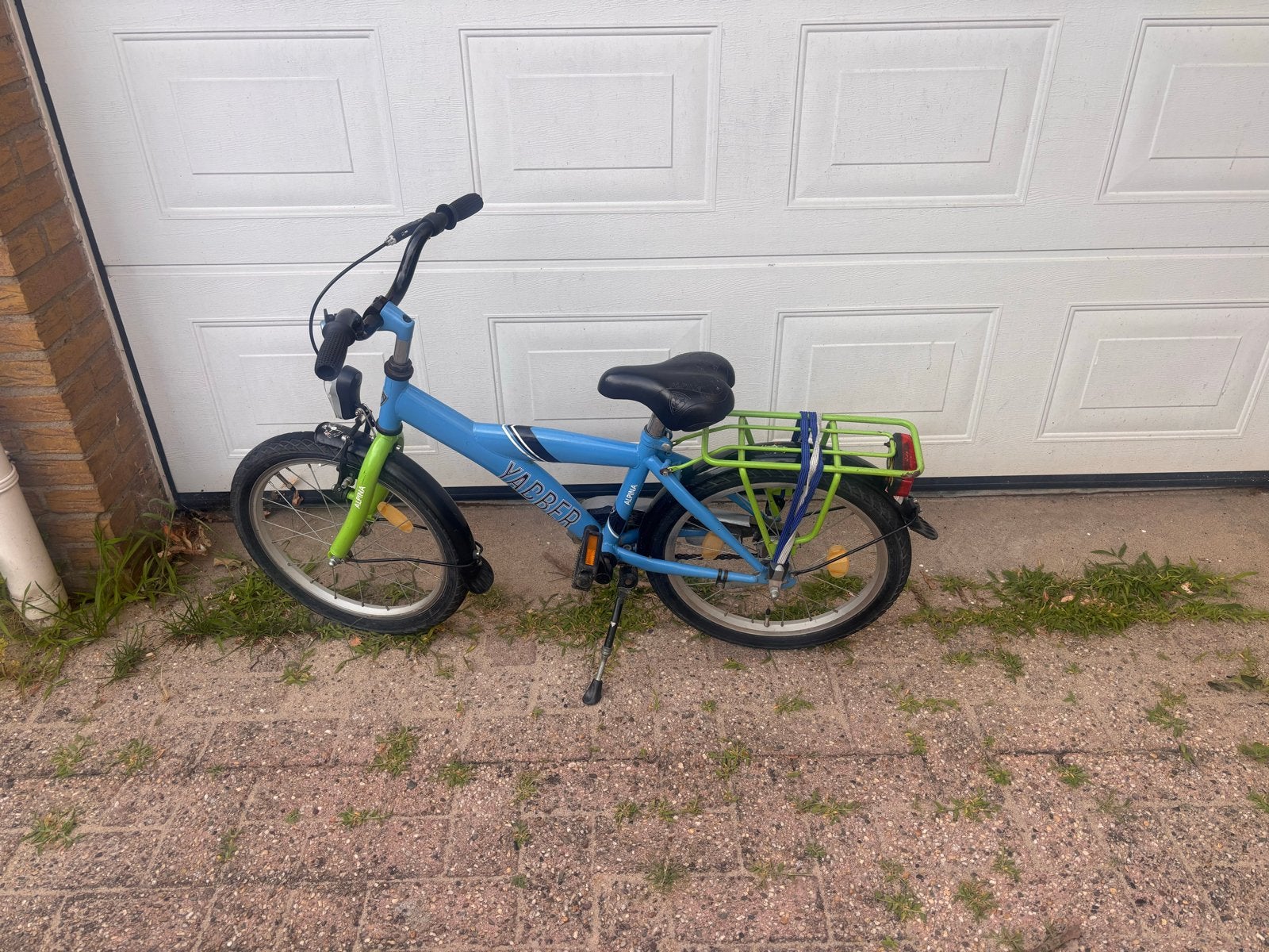 Alpina Yabber  kinderfiets 18 inch, Ophalen of Verzenden, Gebruikt, Velgrem, 16 tot 20 inch