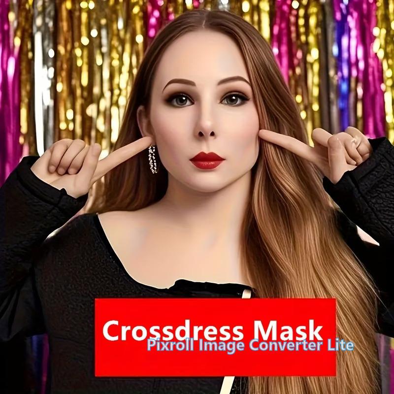 sil21 siliconen crossdress masker, mooi opgemaakt, Ophalen of Verzenden, Nieuw, Gehele gezicht