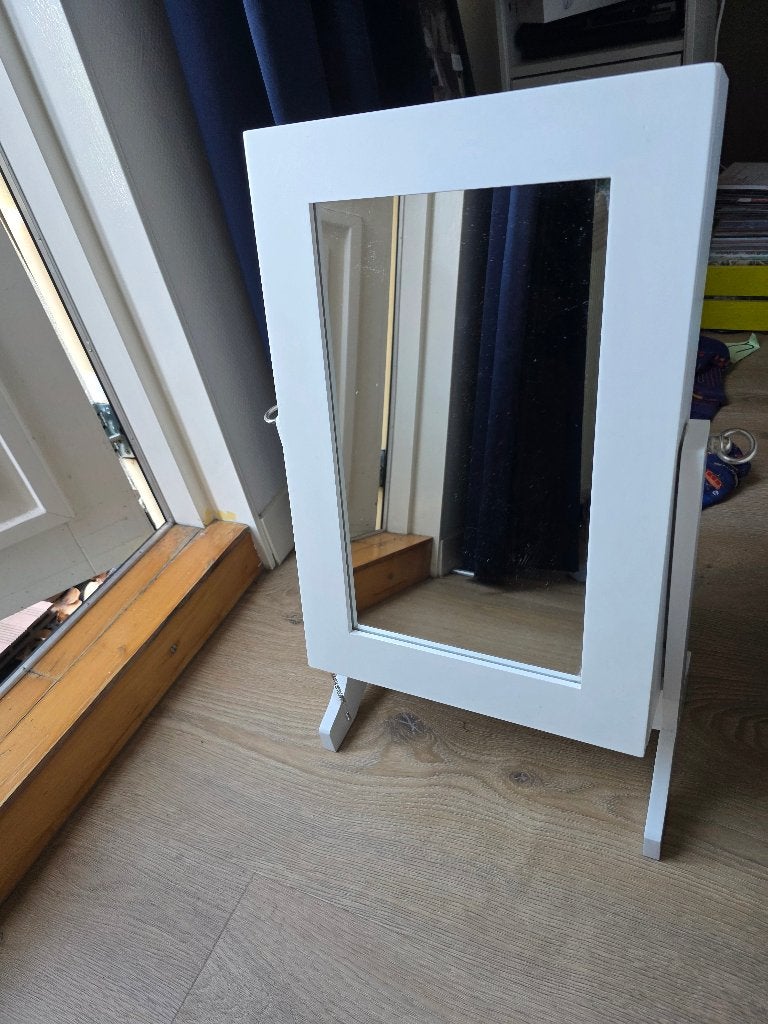 Staand Spiegelkastje, Huis en Inrichting, Woonaccessoires | Spiegels, Minder dan 50 cm, Ophalen of Verzenden, Zo goed als nieuw