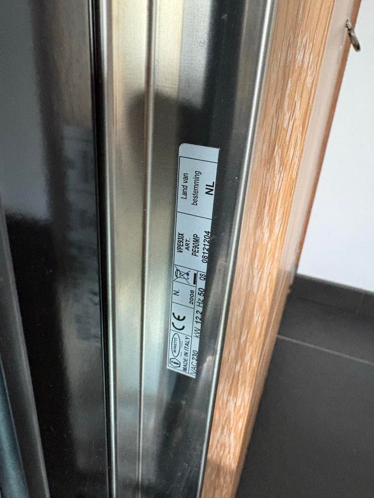 Boretti Keramisch Fornuis - Exclusief RVS achterplaat, Ophalen, Gebruikt, Hete lucht, 60 cm of meer