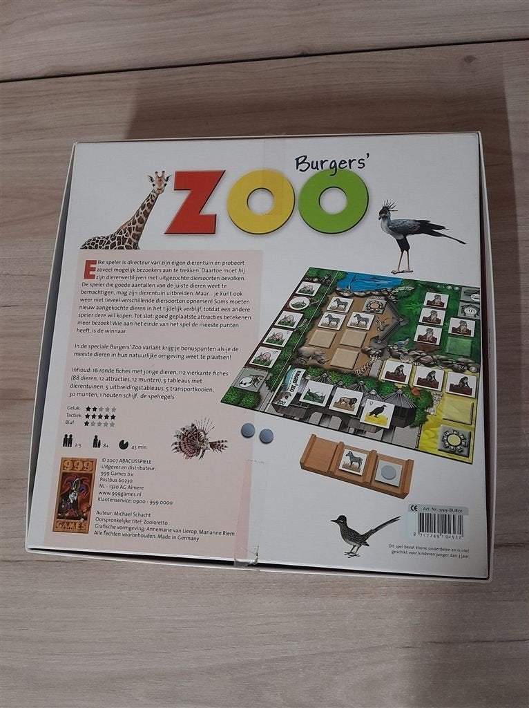 Burgers zoo - 999 games - s5401, Verzenden, Zo goed als nieuw