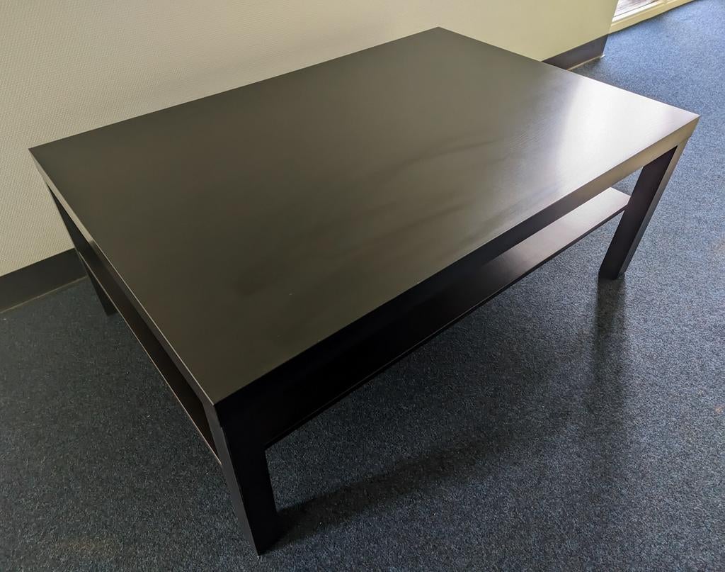 Ikea LACK salontafel, zwart (118x78), Huis en Inrichting, Tafels | Salontafels, Ophalen, Gebruikt, 100 tot 150 cm, 50 tot 100 cm