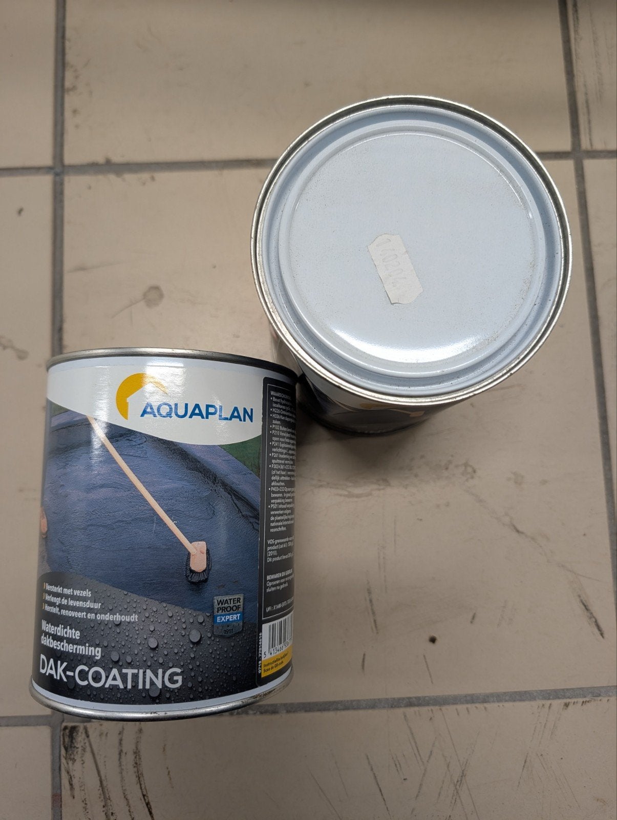 2x Aquaplan Dak-Coating Waterdichte Dakbescherming, Zwart, Nieuw, Ophalen of Verzenden, Verf