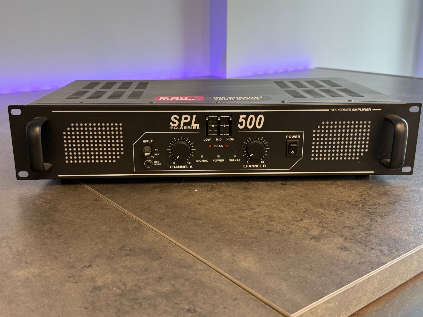Skytec SPL 500 – Versterker, als nieuw, Zo goed als nieuw, 120 watt of meer, Stereo, Ophalen