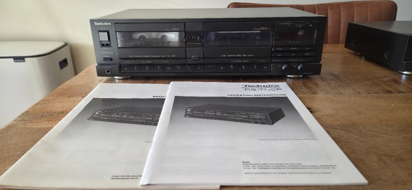 Technics RS-T55R Dubbel Cassettedeck met Auto-reverse, Ophalen, Dubbel, Overige merken, Tiptoetsen