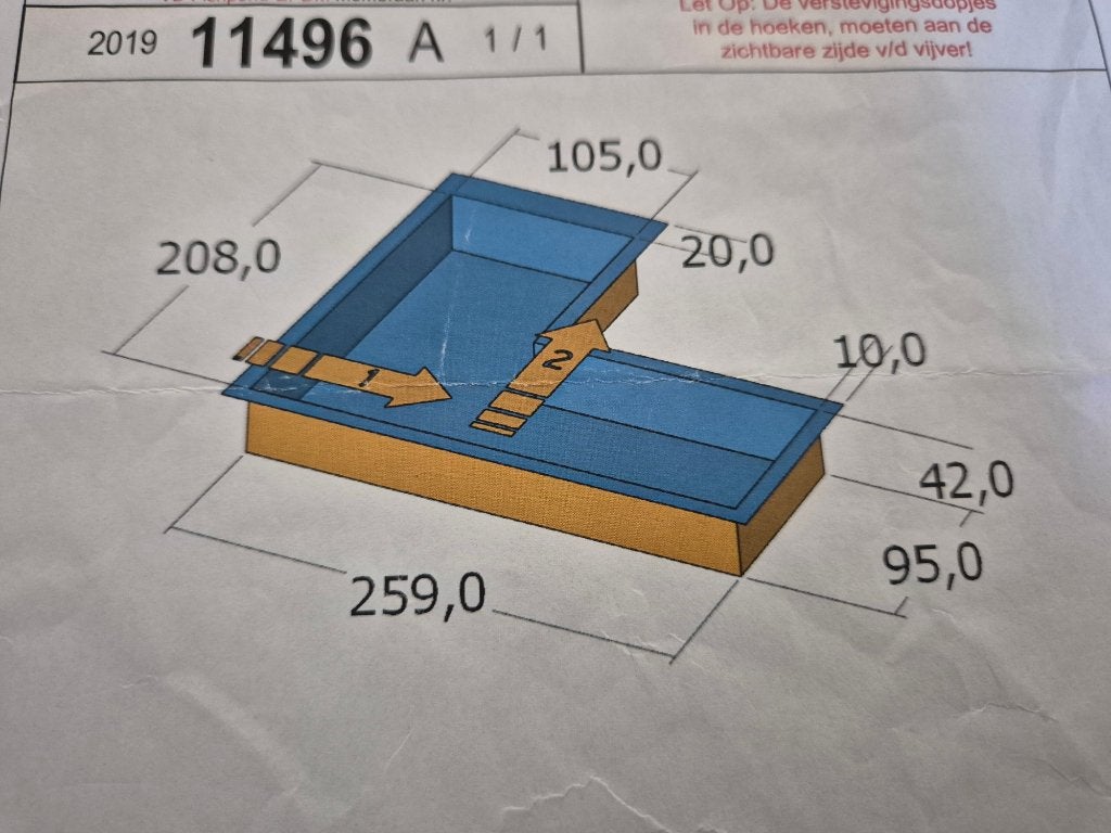 epdm vijver, Tuin en Terras, Vijvers, Ophalen of Verzenden, Gebruikt