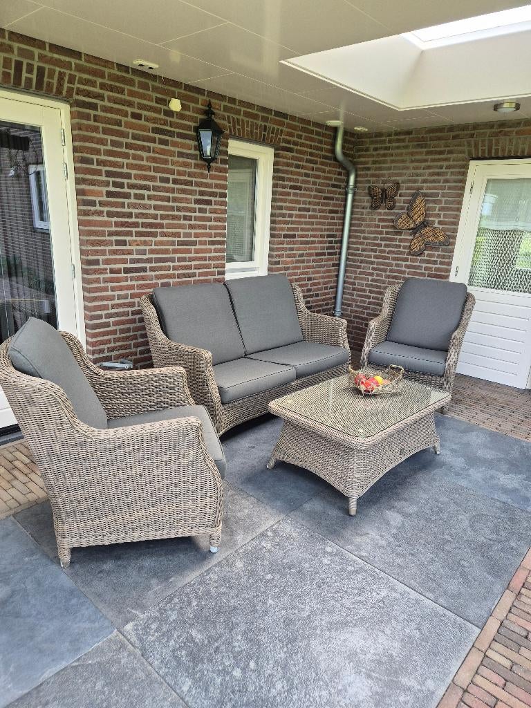 Loungeset, 4 Seasons Outdoor, Tuin en Terras, Ophalen, 5 zitplaatsen, Zo goed als nieuw, Loungeset