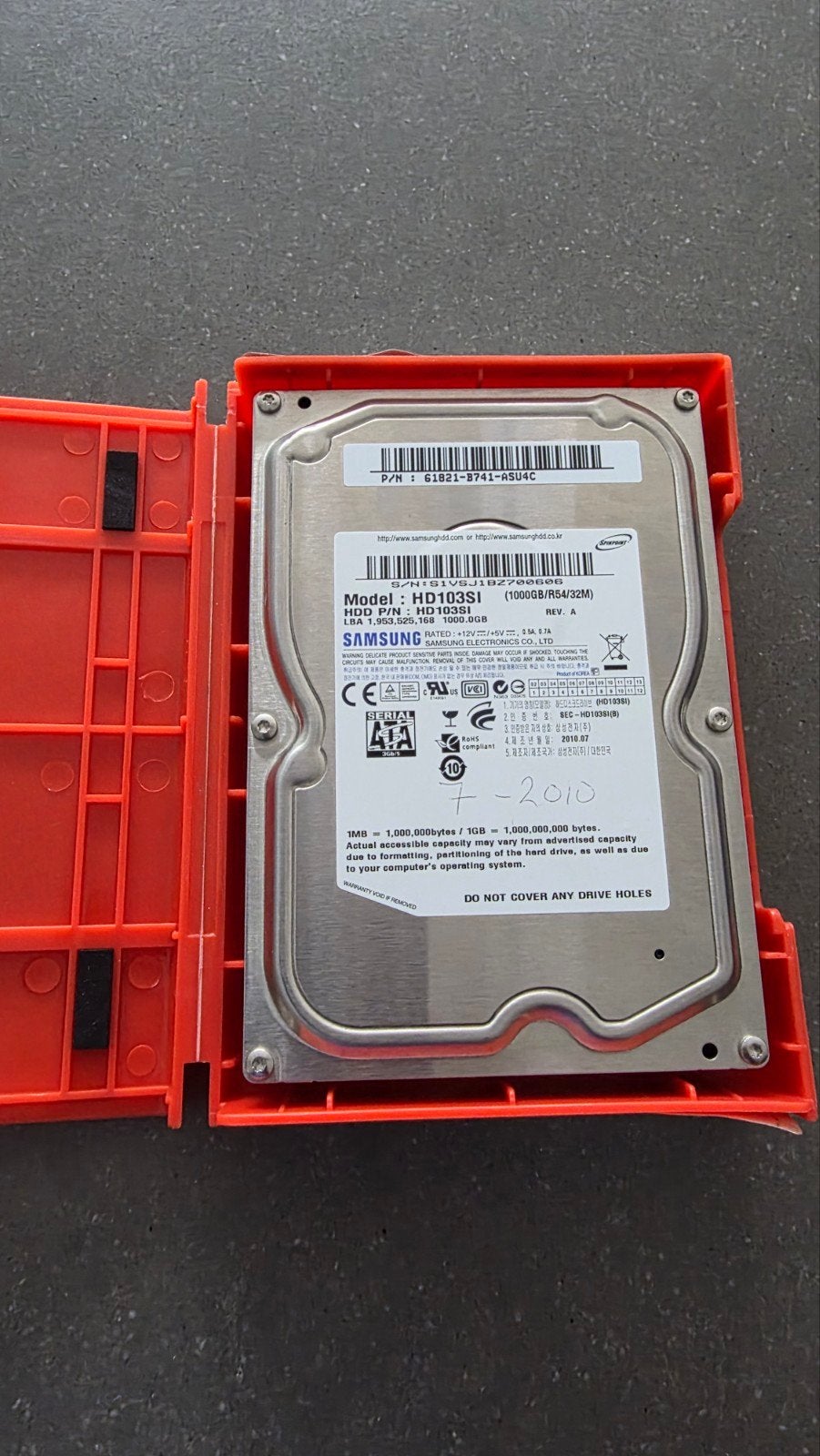 1TB HDD interne harde schijf, Computers en Software, Intern, PATA, HDD, Refurbished