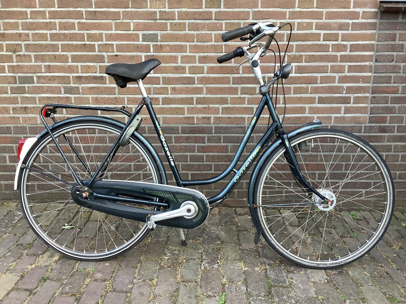 Gazelle damesfiets, 3 versne., frame 57 cm, stationsfiets, Fietsen en Brommers, Ophalen, Gebruikt, Versnellingen, 56 cm of meer